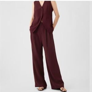GAP 365 Pleated high rise trousers